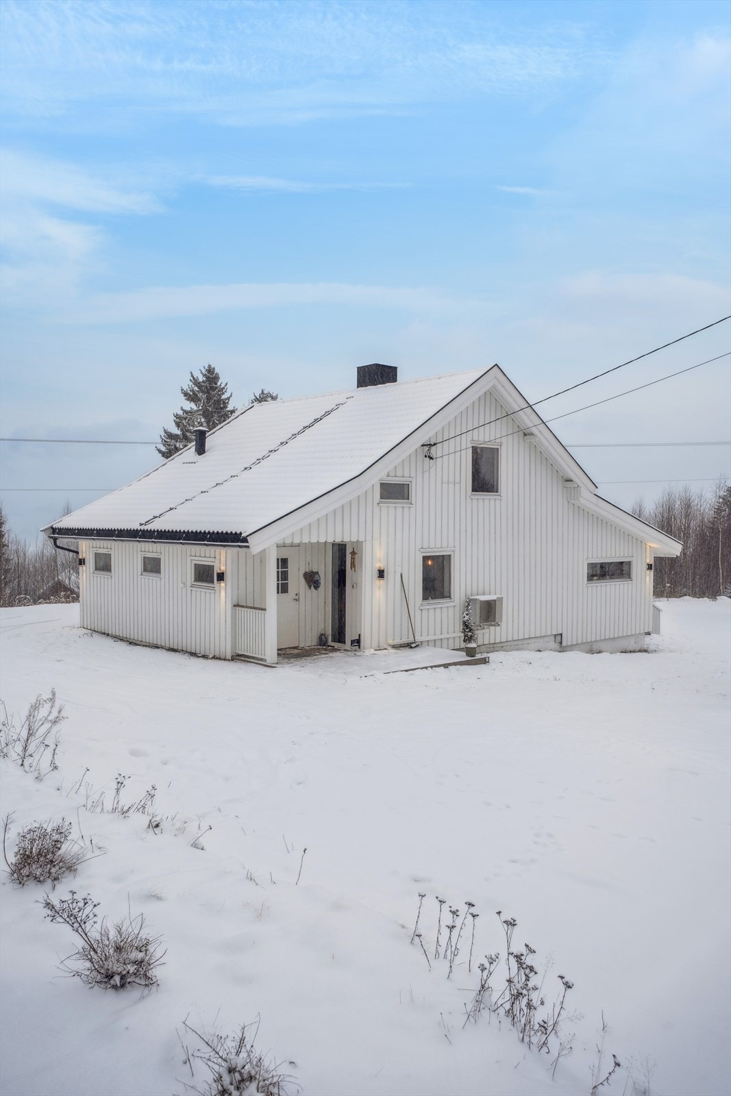 Boligen har privat vann fra borehull som ble etablert i 2021. Galleribilde