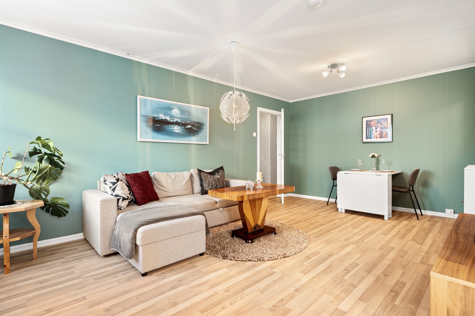 Det er også muligheter for å etablere et ekstra soverom i stuen, dersom man har behov for det. Galleribilde