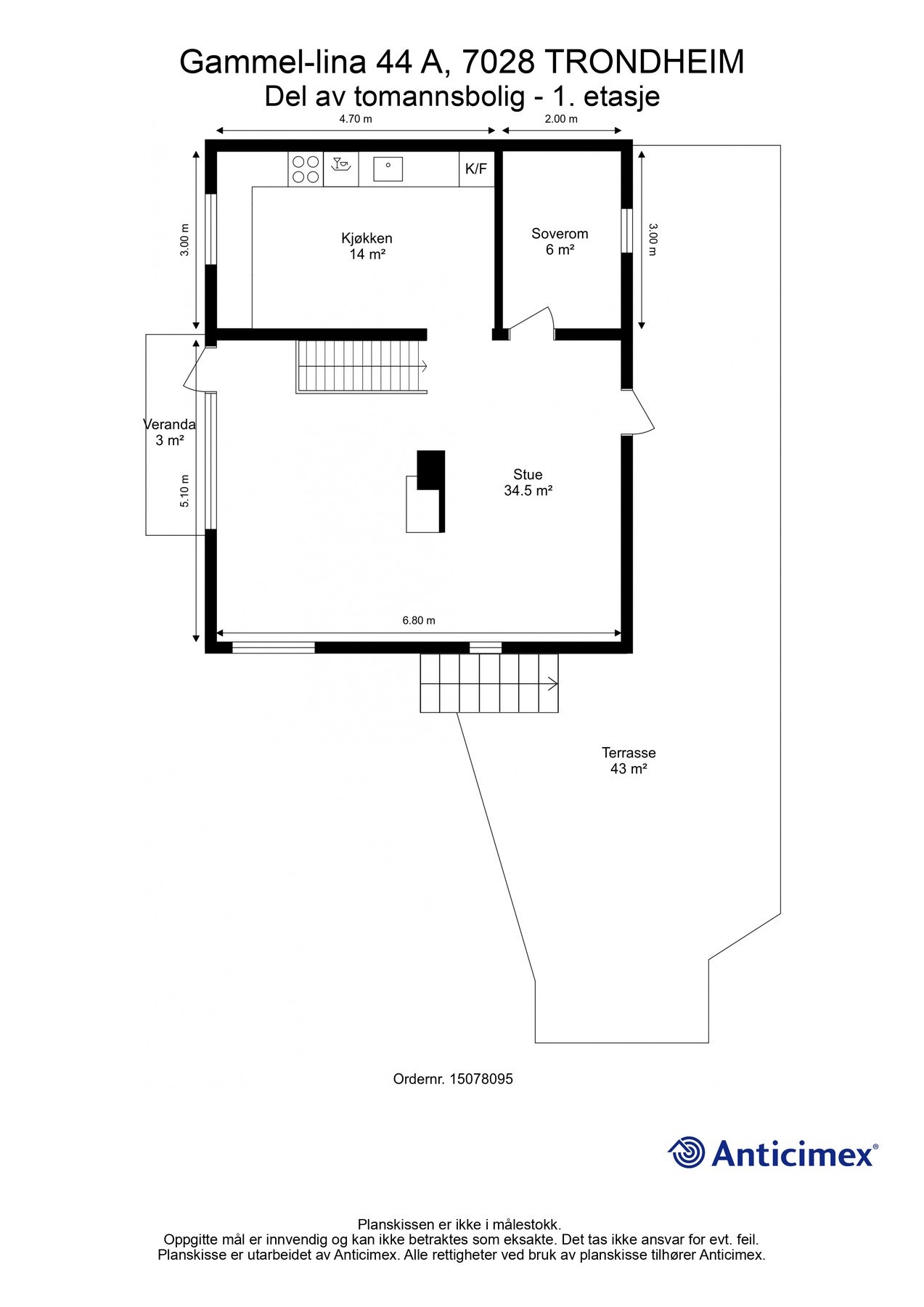 Planskisse - 1.etasje. Galleribilde