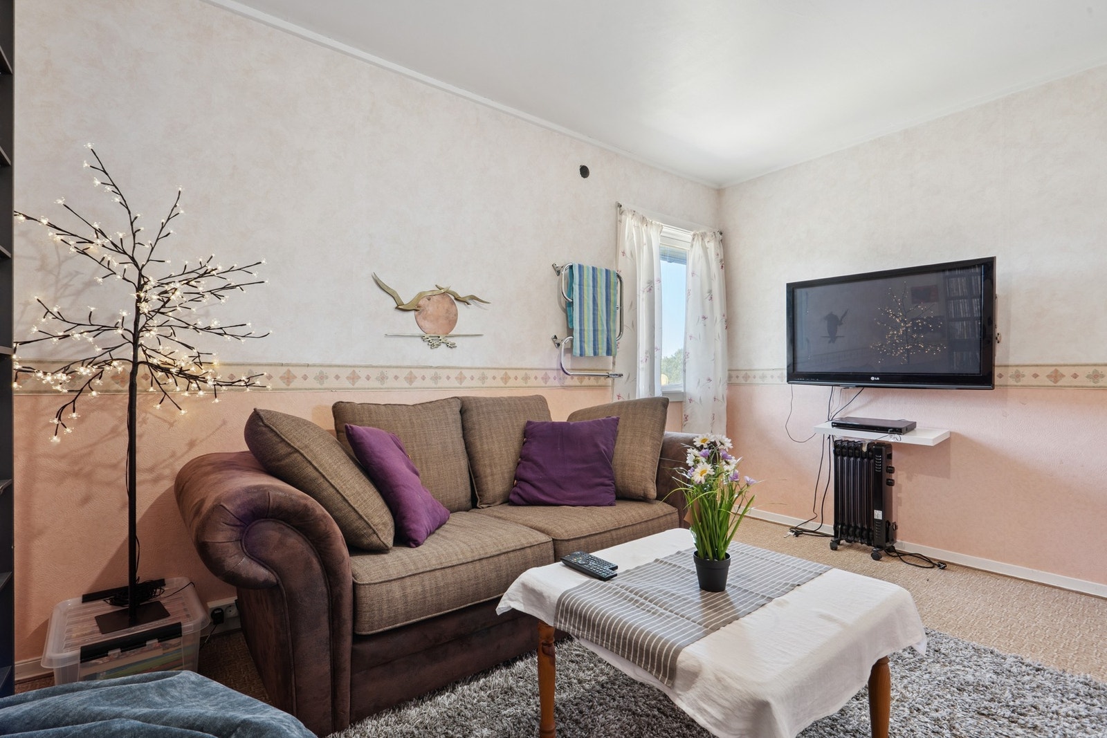 Rommet benyttes i dag som en tv-stue Galleribilde