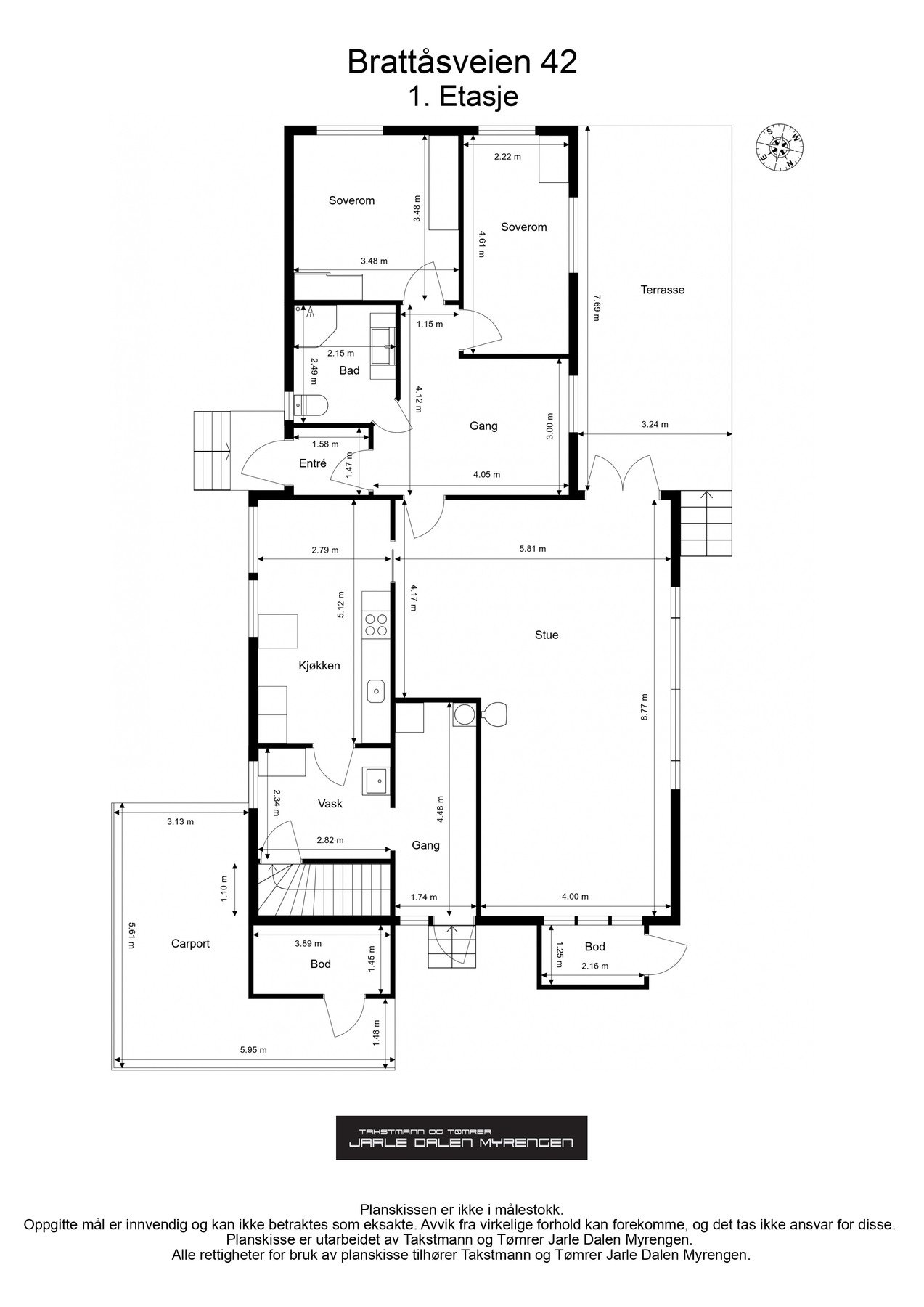 Plantegning 1. etasje. Galleribilde