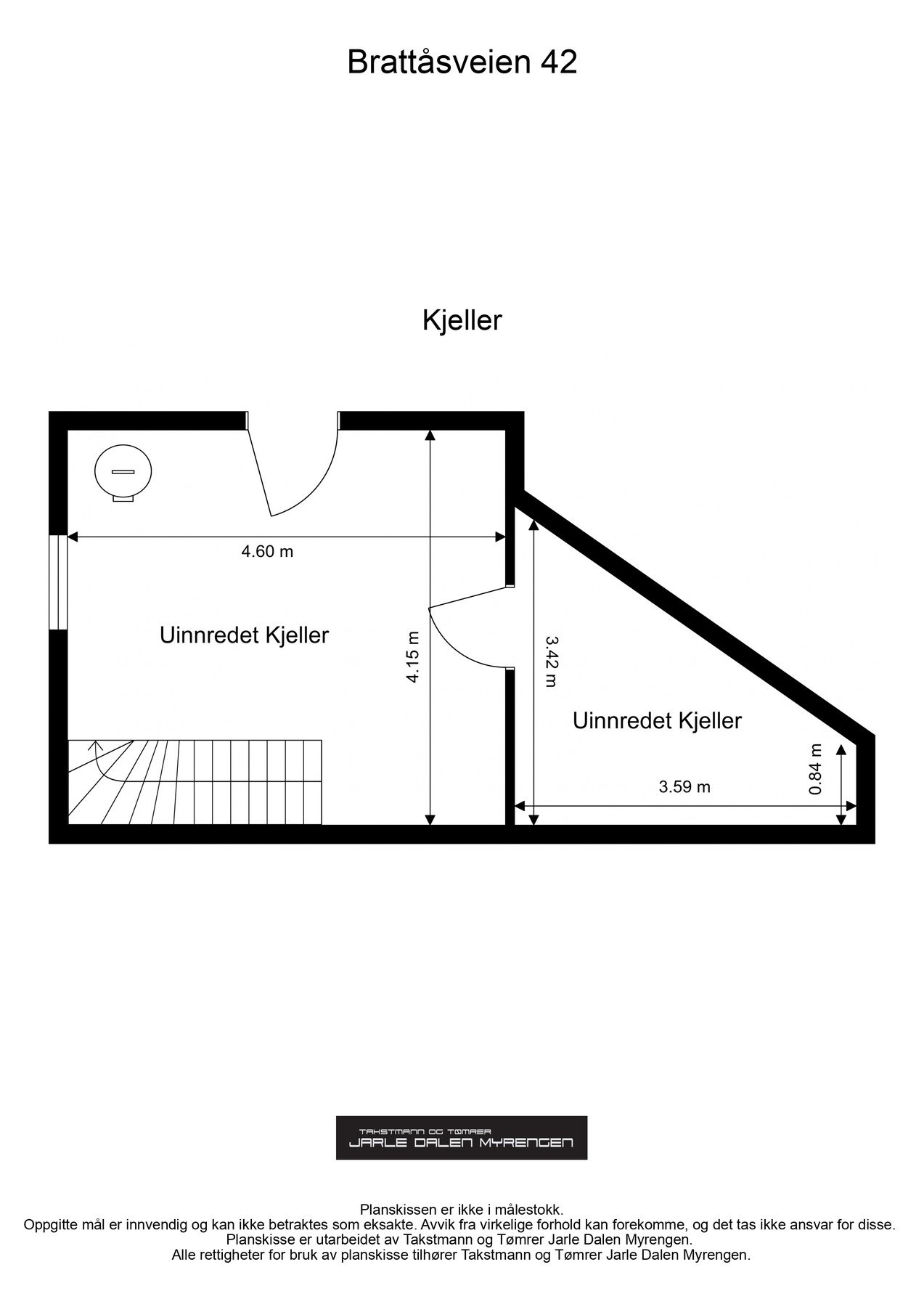 Plantegning kjelleretasje. Galleribilde