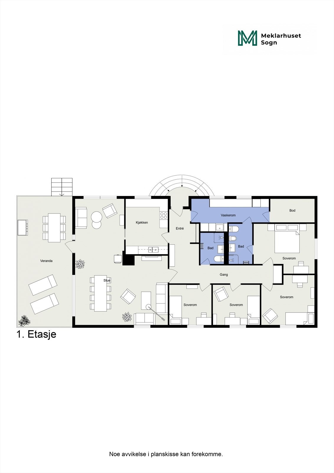 Planteikning 2D 1.etg. Galleribilde