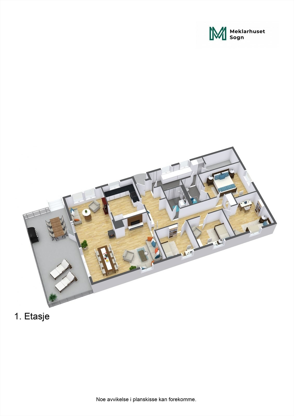 Planteikning 3D 1.etg. Galleribilde