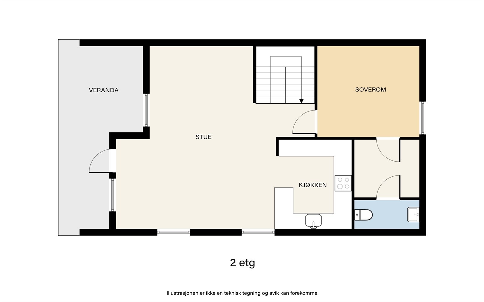 Plantegning 2.etasje. Galleribilde