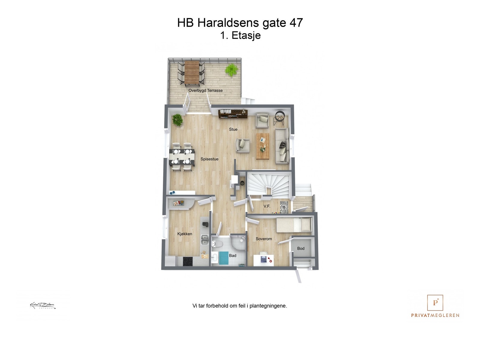 Plantegning 1. etasje Galleribilde