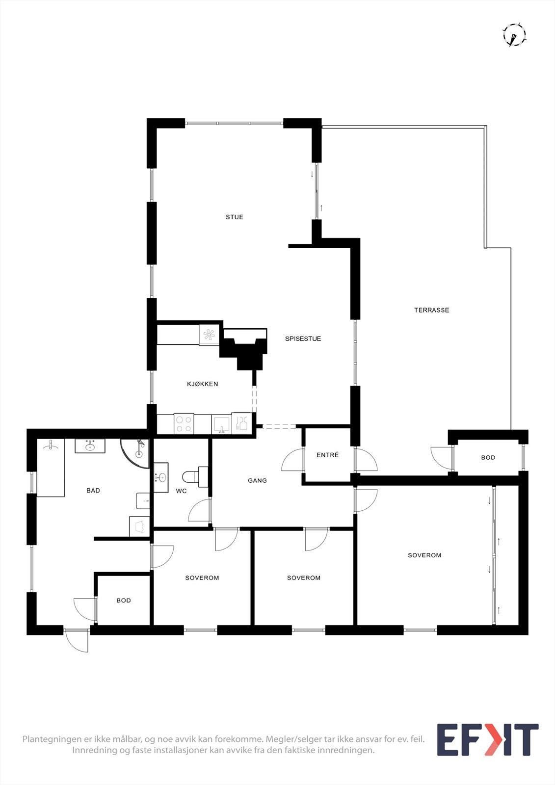 Plantegning 1. etg. Galleribilde