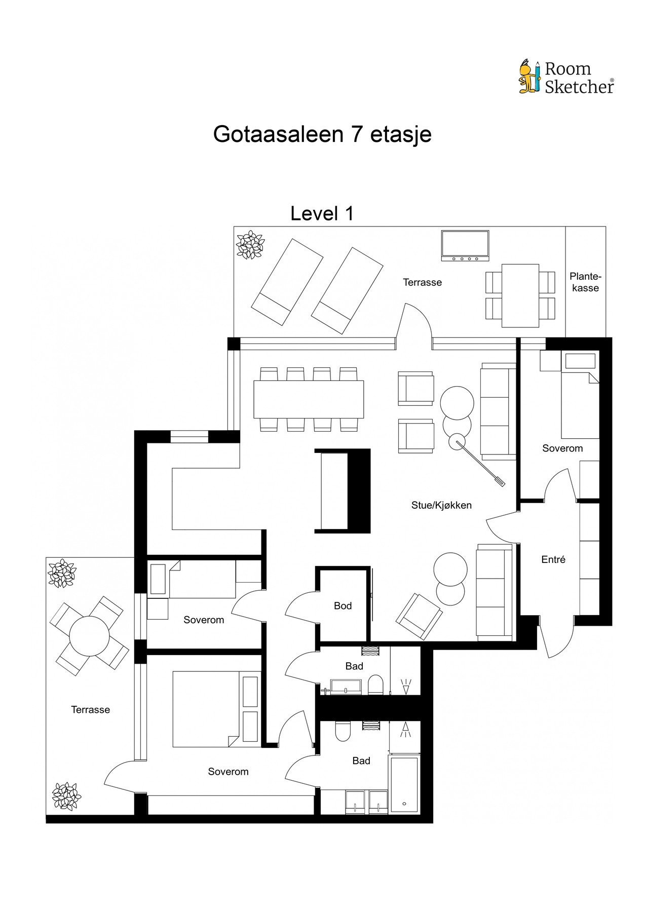Plantegning Galleribilde