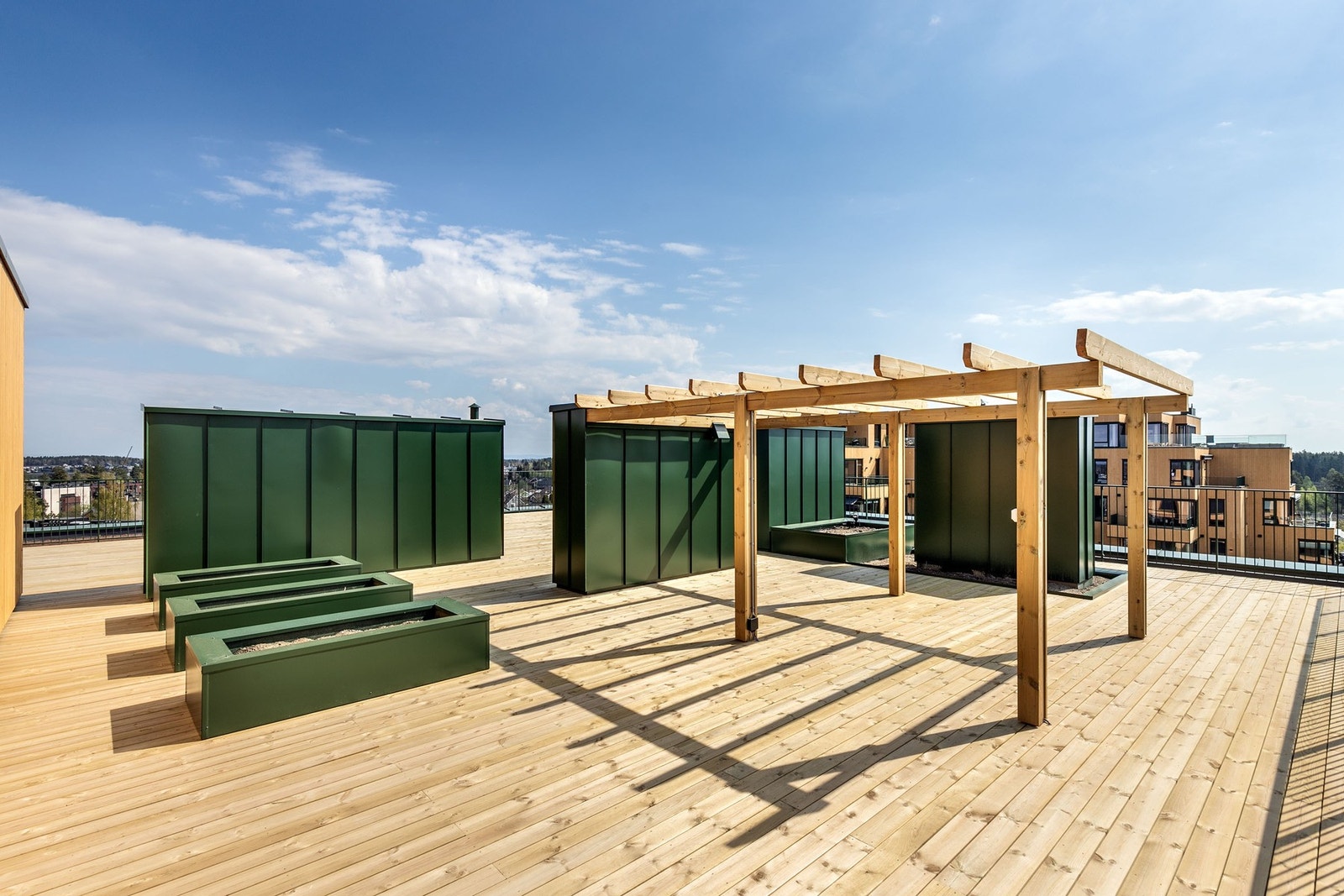 Felles takterrasse. Galleribilde