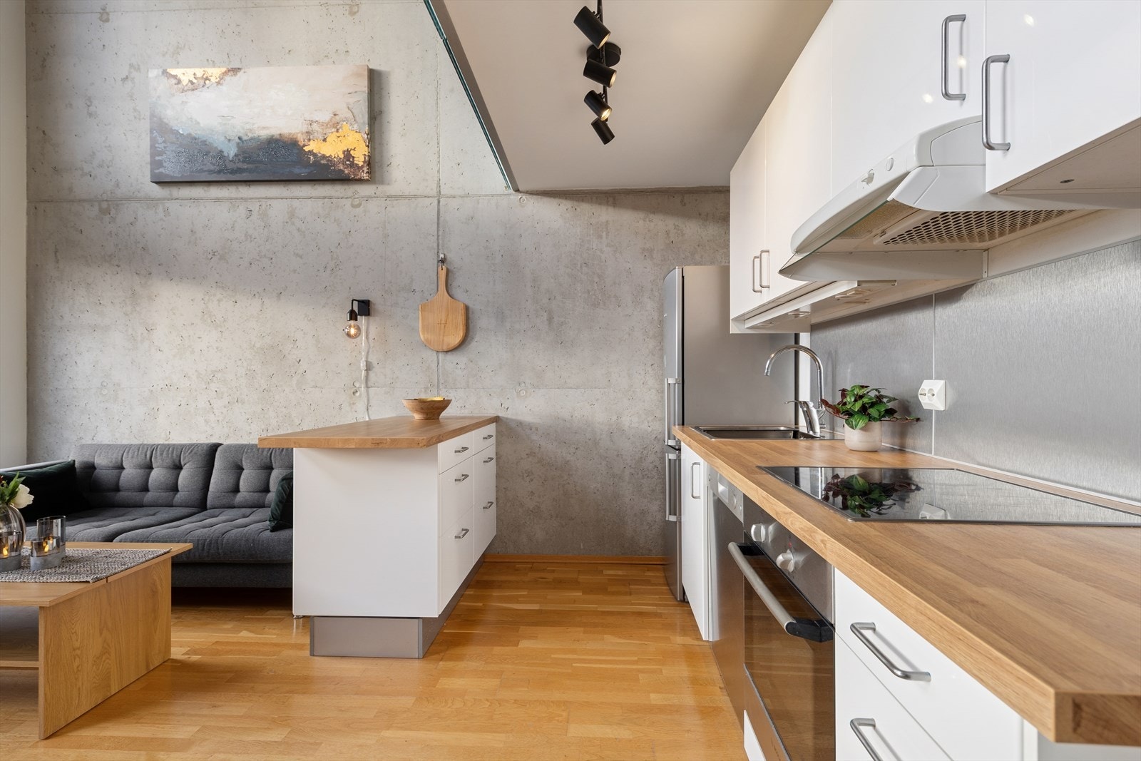 Legg merke til de stilfulle betong detaljene! Galleribilde