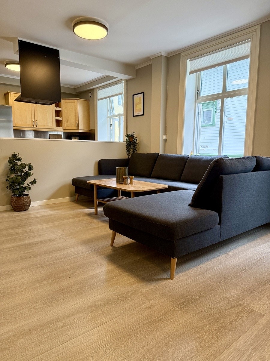 Stuen ble renovert i fjor lys og moderne Galleribilde