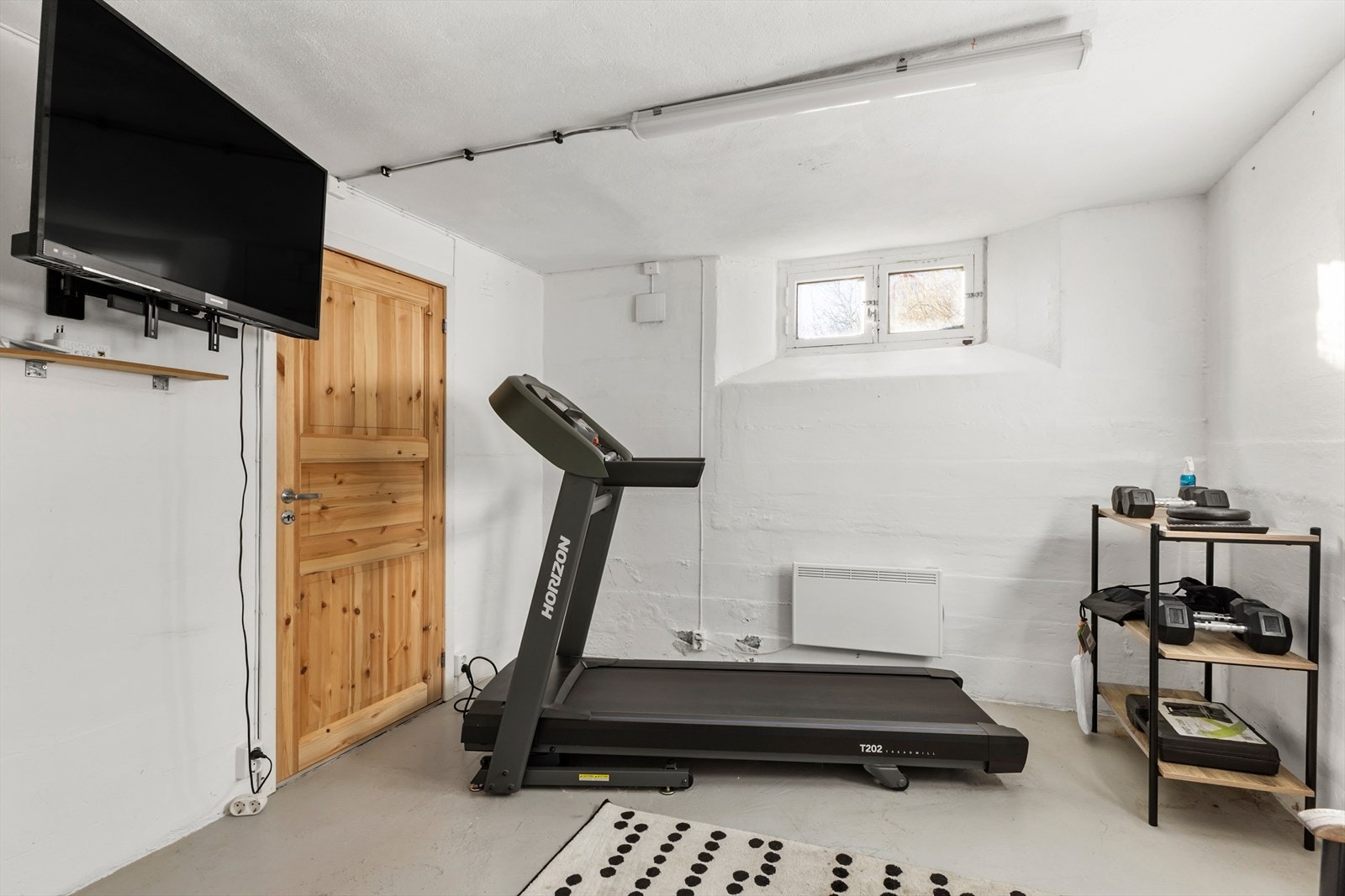 En av bodene som er tatt i bruk som treningsrom. Galleribilde