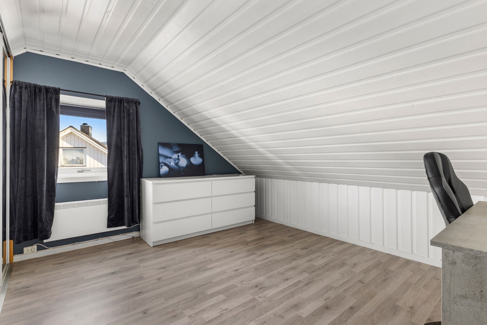 Areal på loft. Galleribilde