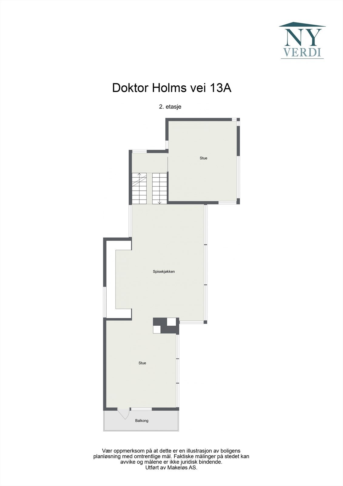 Plantegning øvre plan. Galleribilde