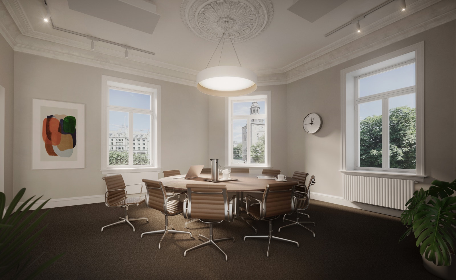 Møterom med utsyn mot Domkirken Galleribilde
