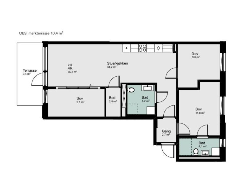 Plantegning Galleribilde