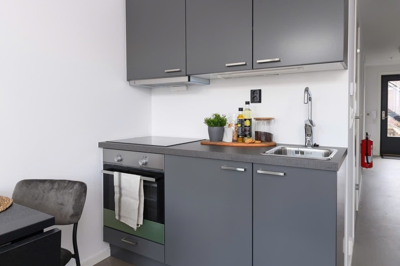 Åpen stue- og kjøkkenløsning. Galleribilde