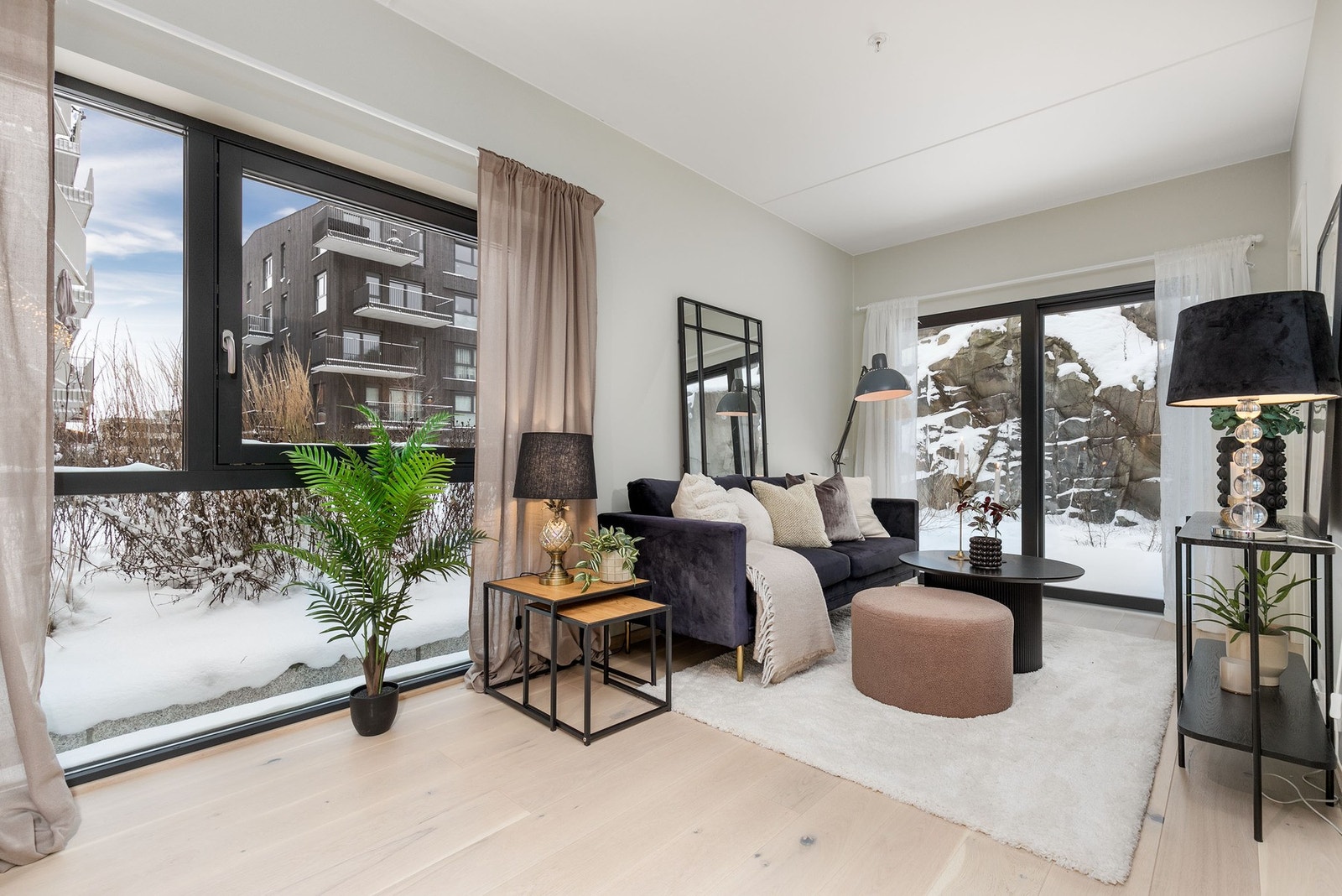 Vannbåren gulvvarme via fjernvarme samt balansert ventilasjon - en meget energieffektiv bolig! Galleribilde