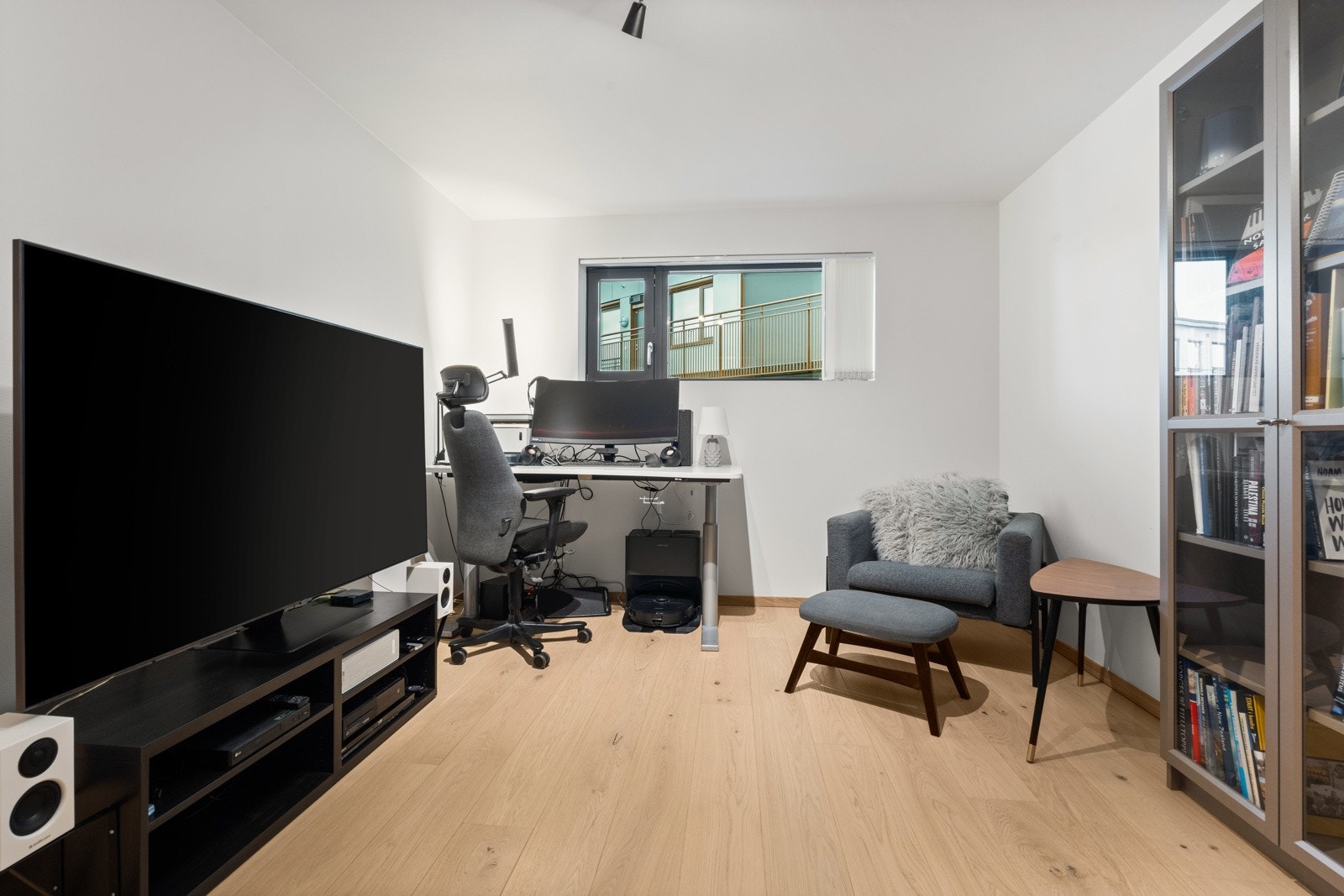 Hovedsoverommet brukes i dag som kombinert kontor og ekstra tv-stue. Galleribilde