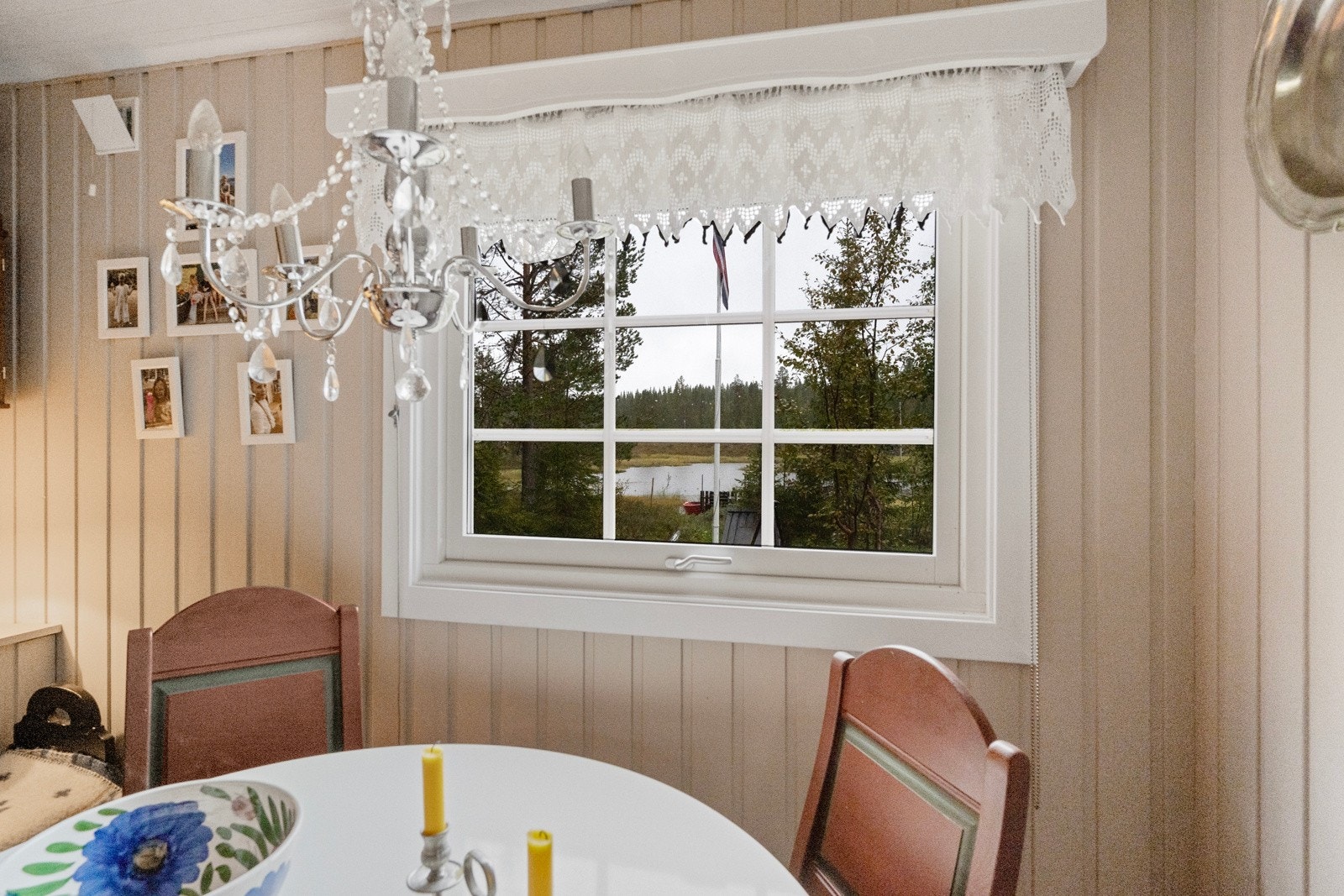 Fin utsikt mot tjernet. Galleribilde