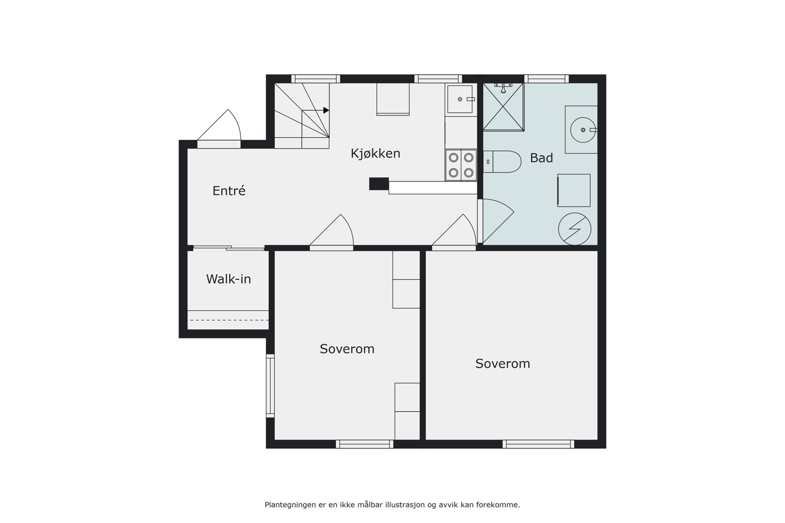 Plantegning 2. etg Galleribilde