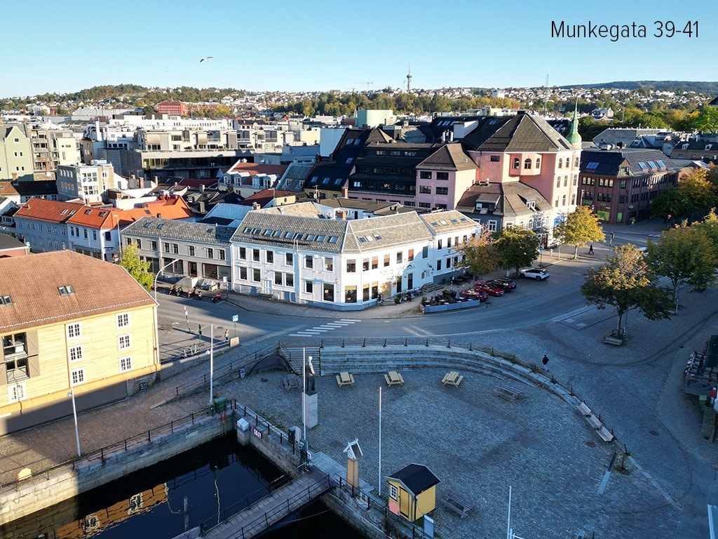 Munkegata 39-41 ligger sentralt plassert i Ravnkloa. Galleribilde