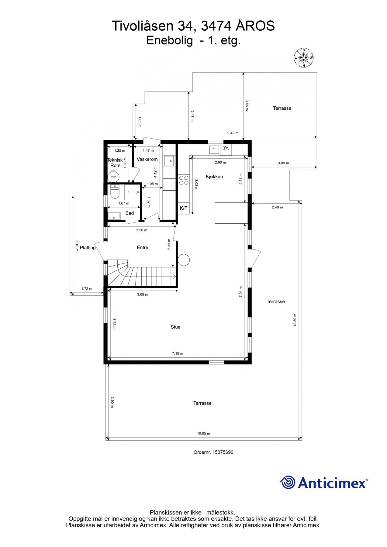 Planløsning 1.etasjen Galleribilde
