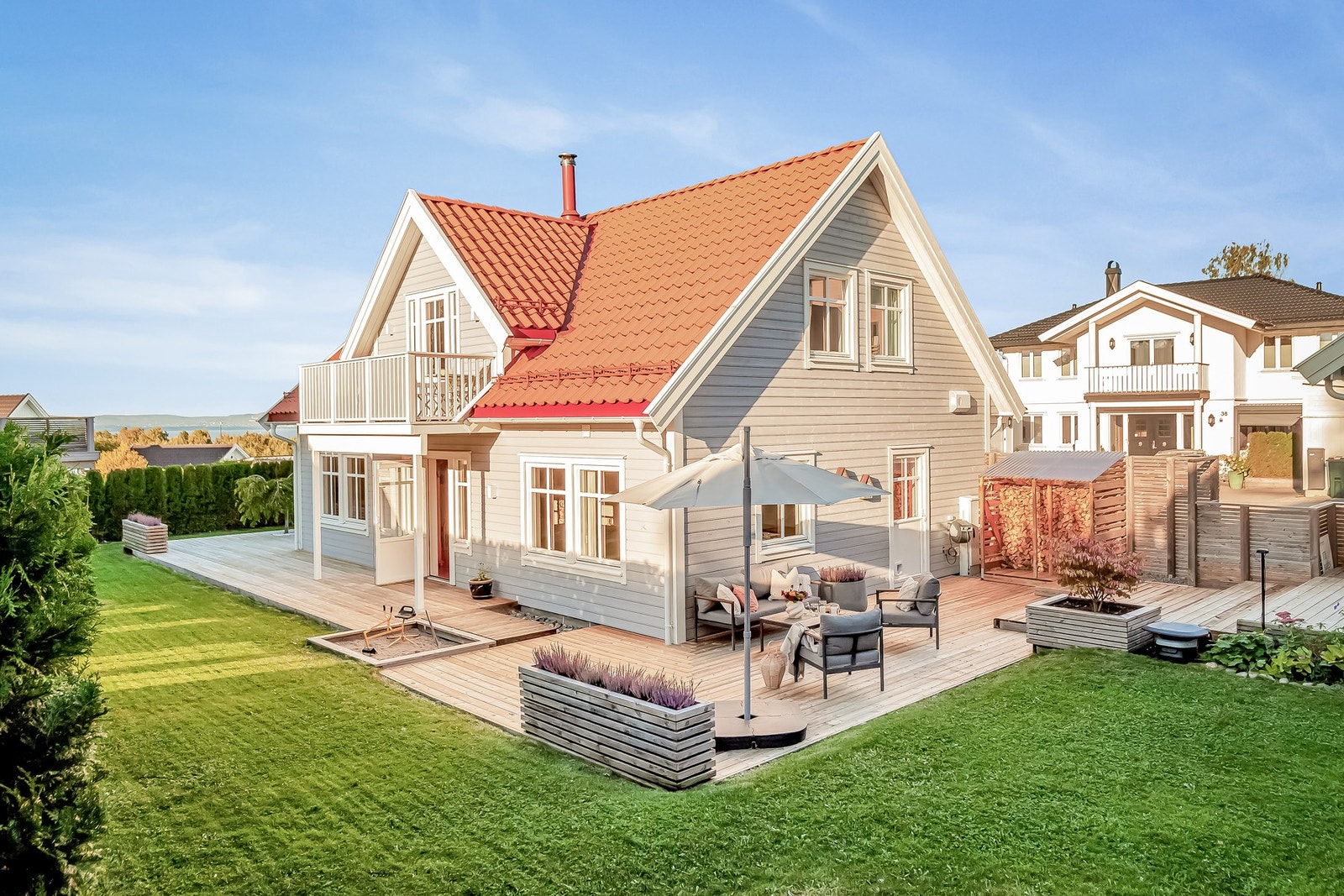 Hagen er skjermet for innsyn, her kan man være helt privat Galleribilde