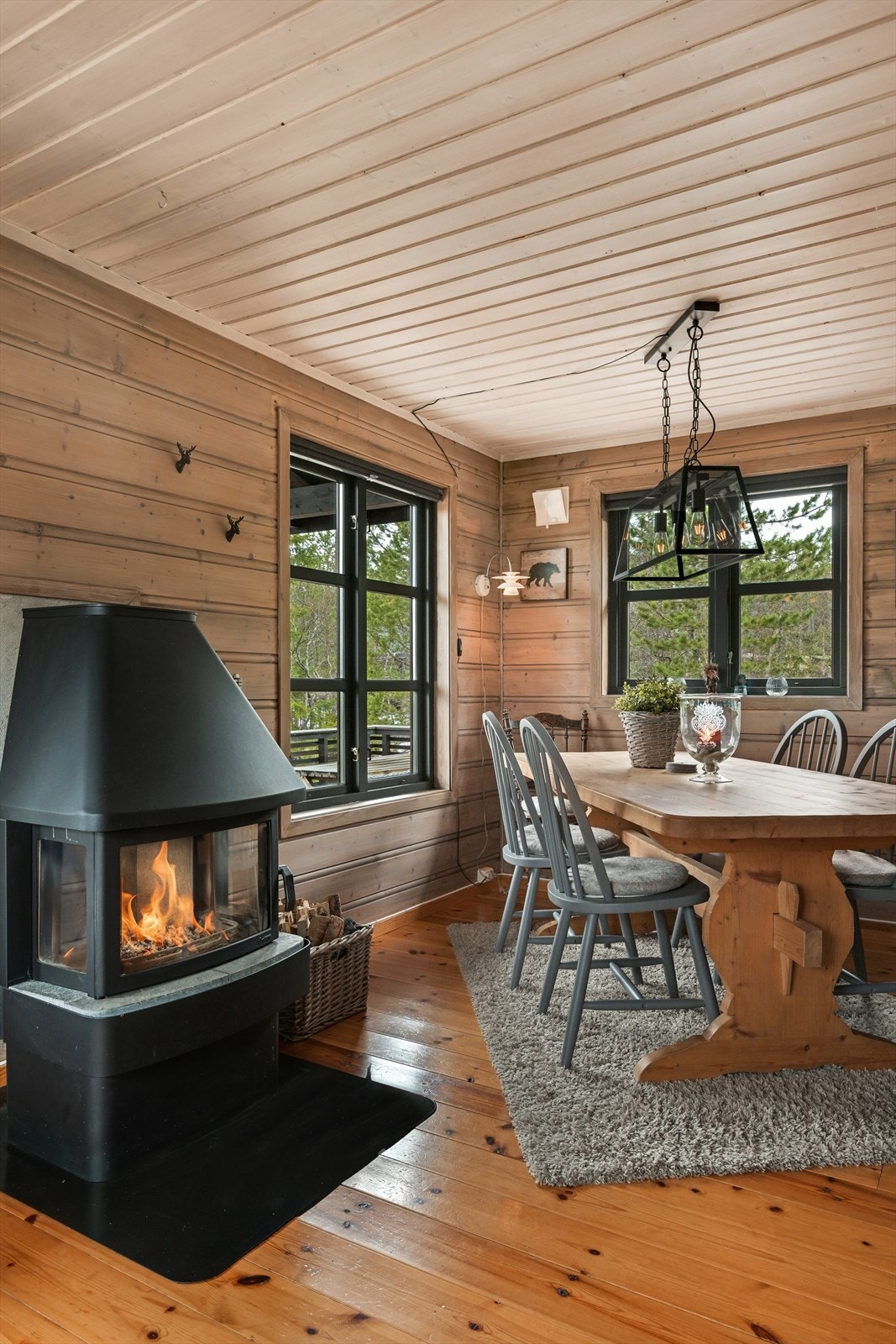 Peisovn som gir god varme på kalde dager. Galleribilde