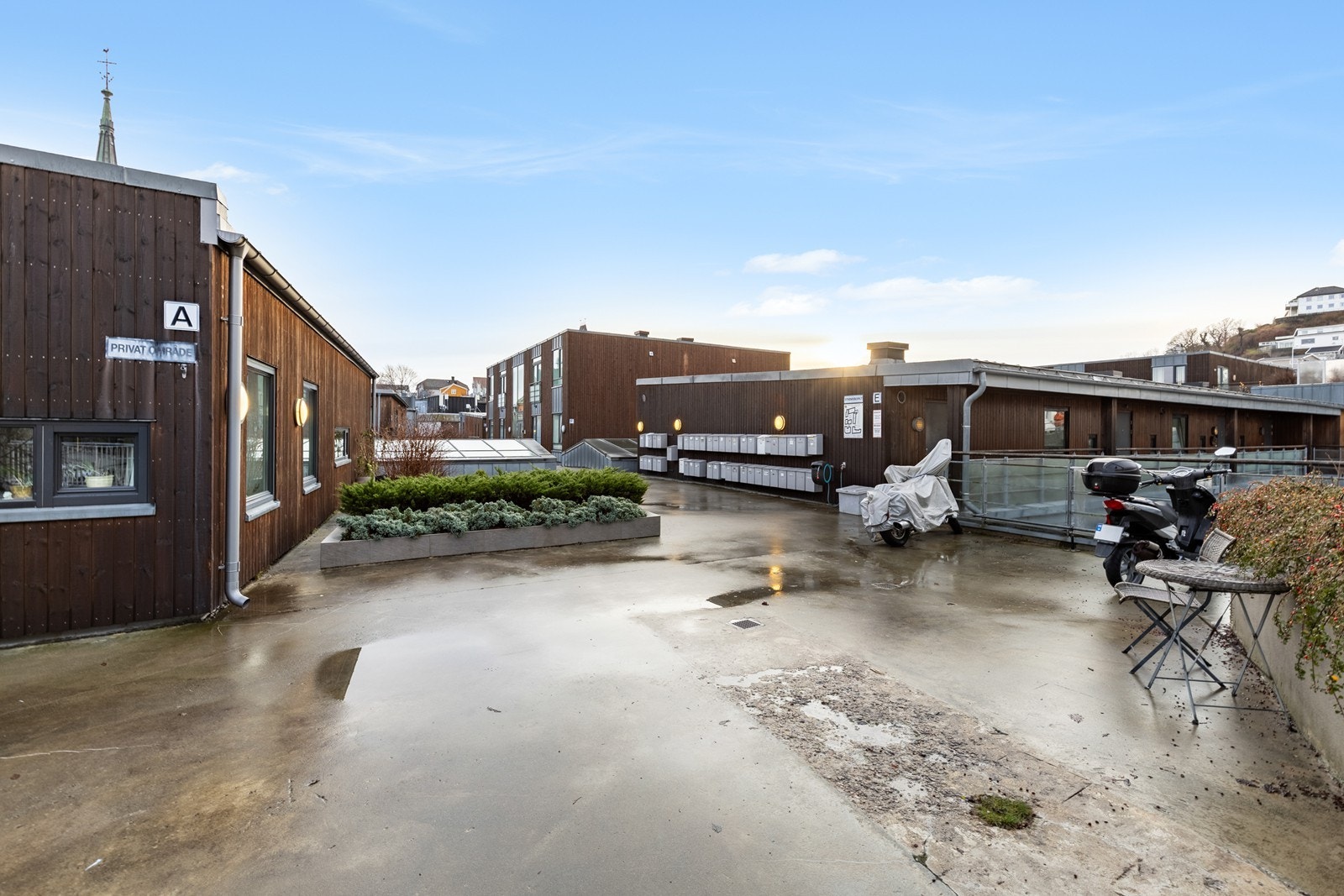 Postkasser er lokalisert på samme nivå som leiligheten Galleribilde