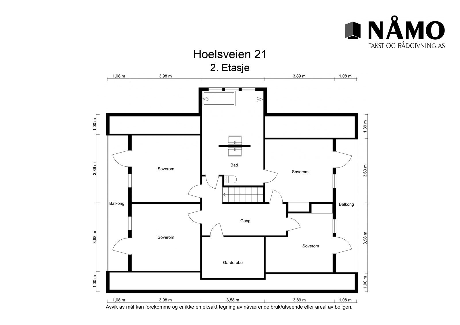 Plantegning 2. etasje Galleribilde