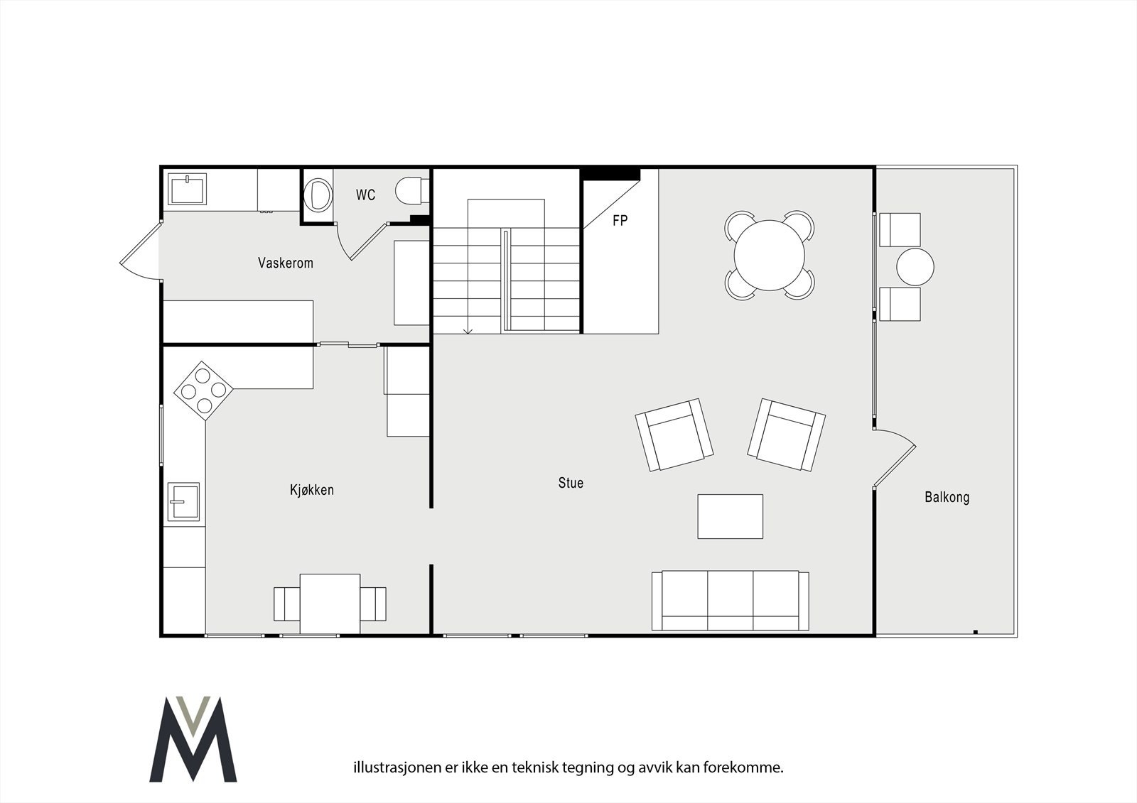Morvikbrekkene 2 etg Galleribilde