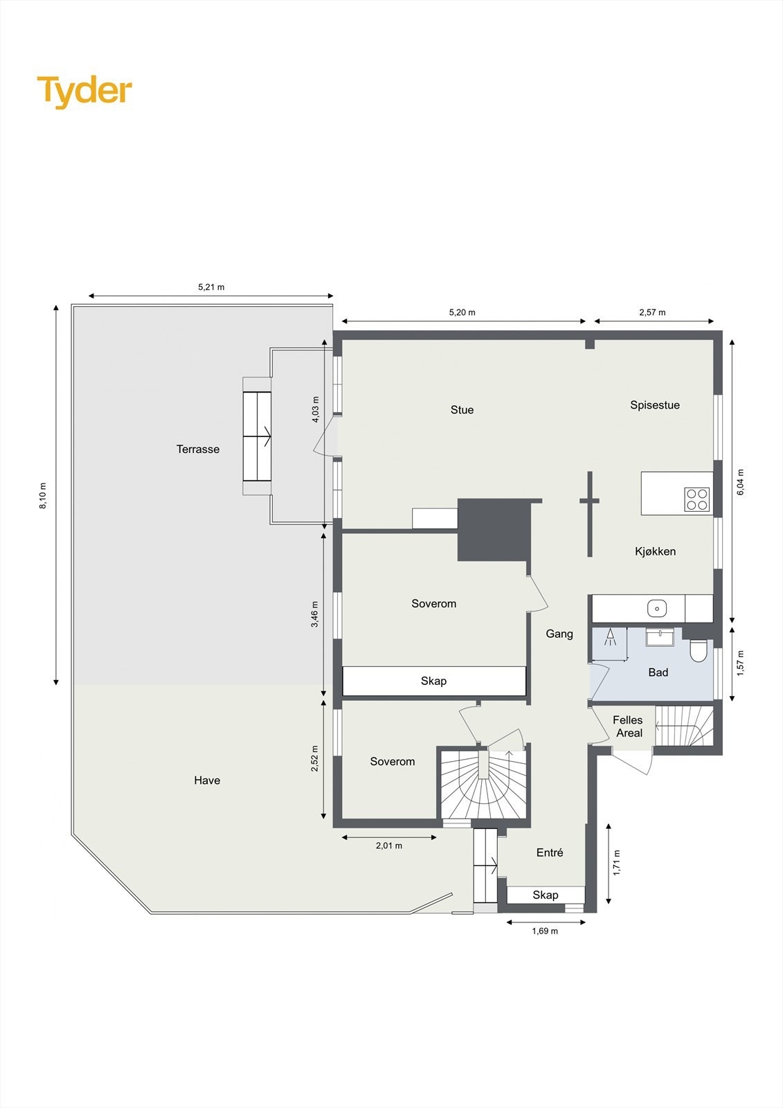 Planløsning - 1. Etasje Galleribilde