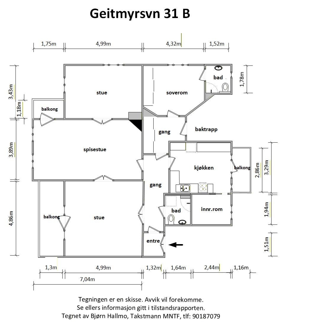Plantegning Galleribilde