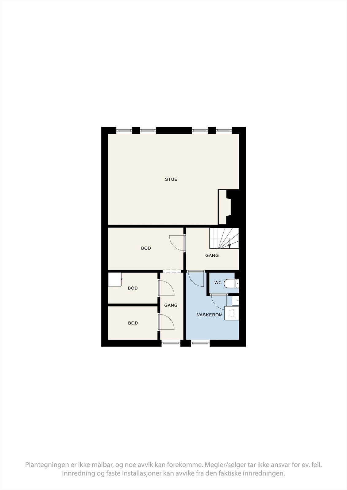 Planskisse underetasje Galleribilde