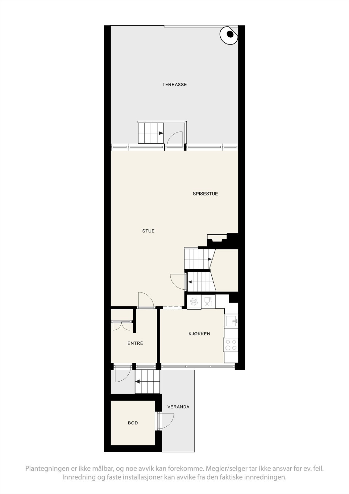 Planskisse 1. etasje Galleribilde