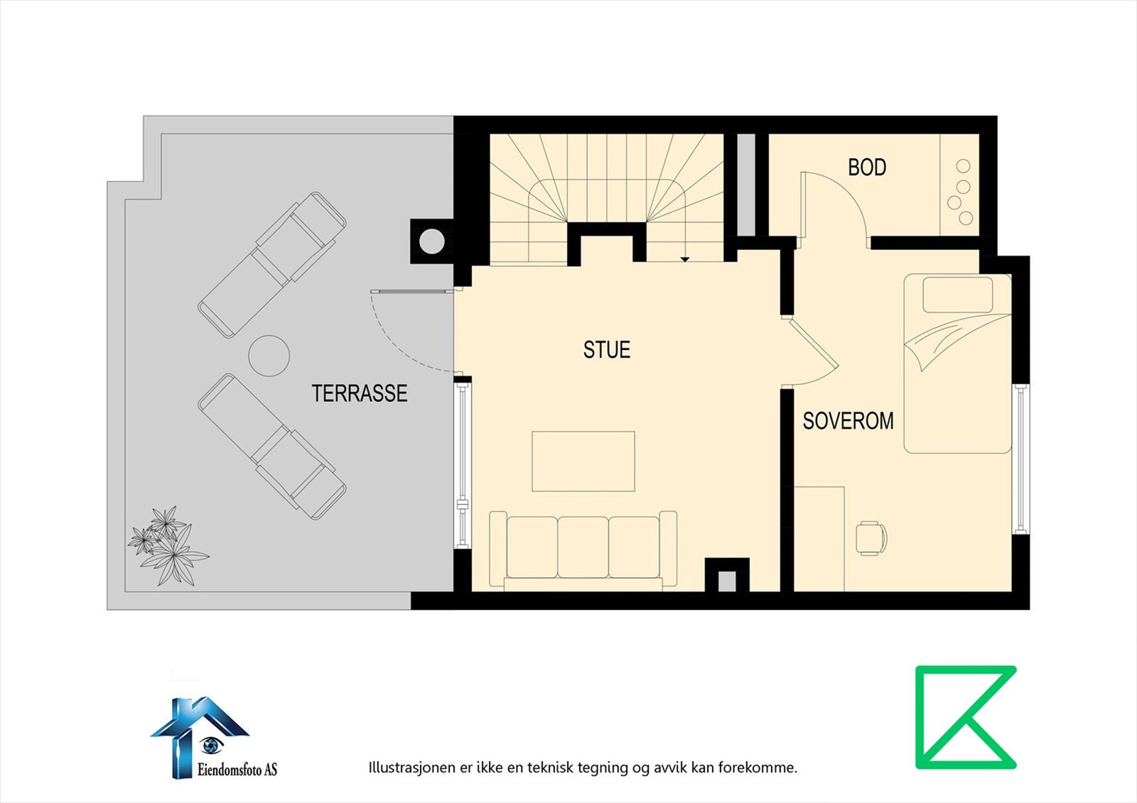 Plantegning 3.etg Galleribilde