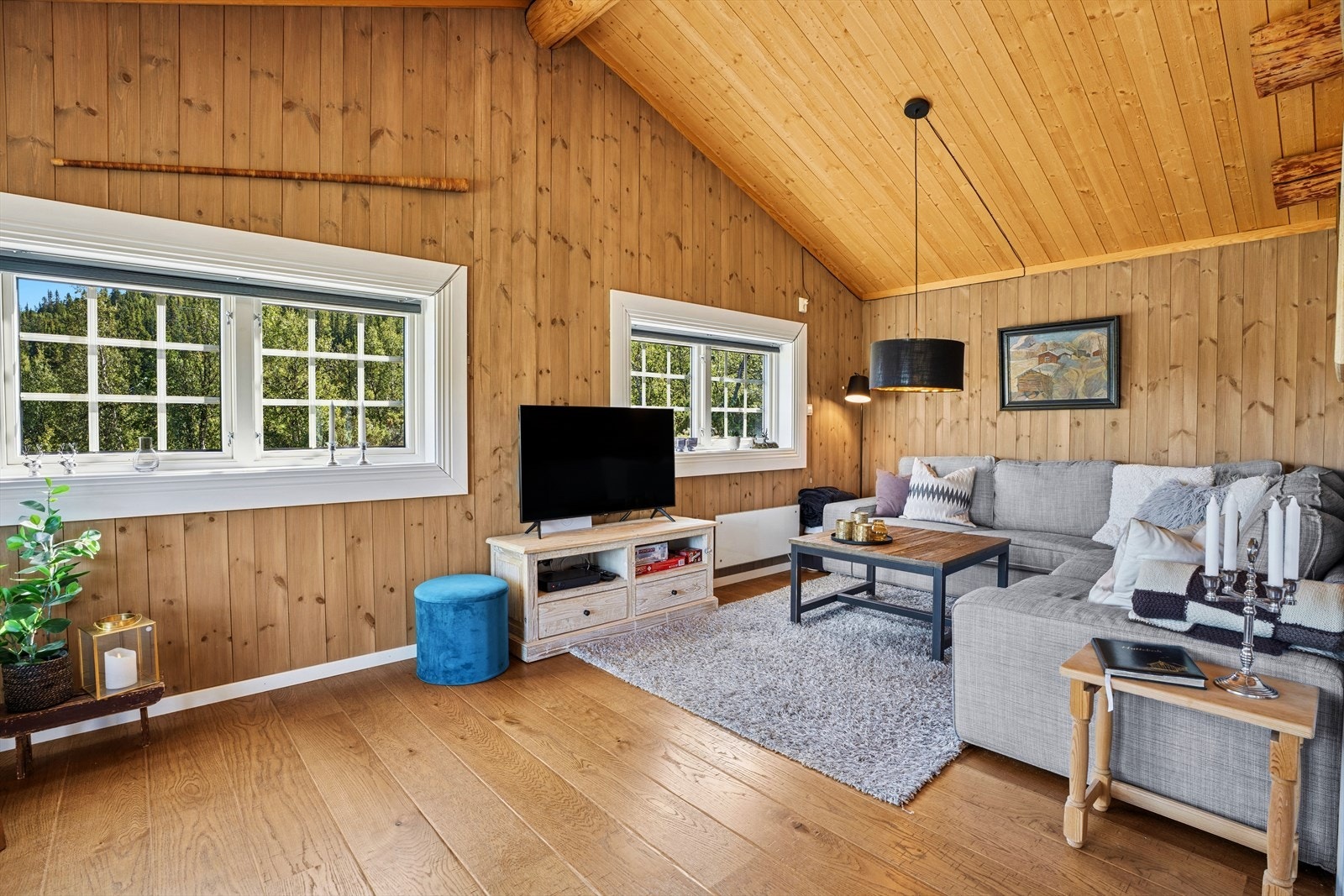 Den gode utformingen gir deg mulighet til å innrede oppholdsrommet etter eget ønske. Galleribilde