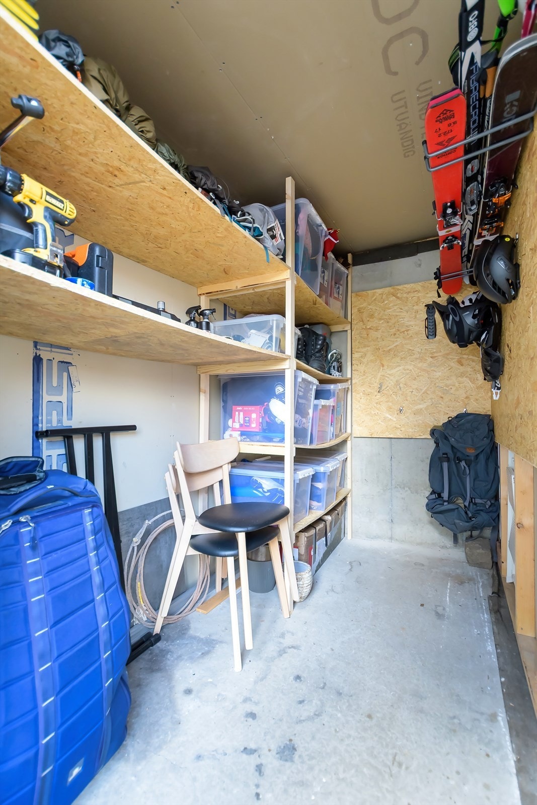 Leiligheten disponerer sportsbod på 4 kvm. Galleribilde