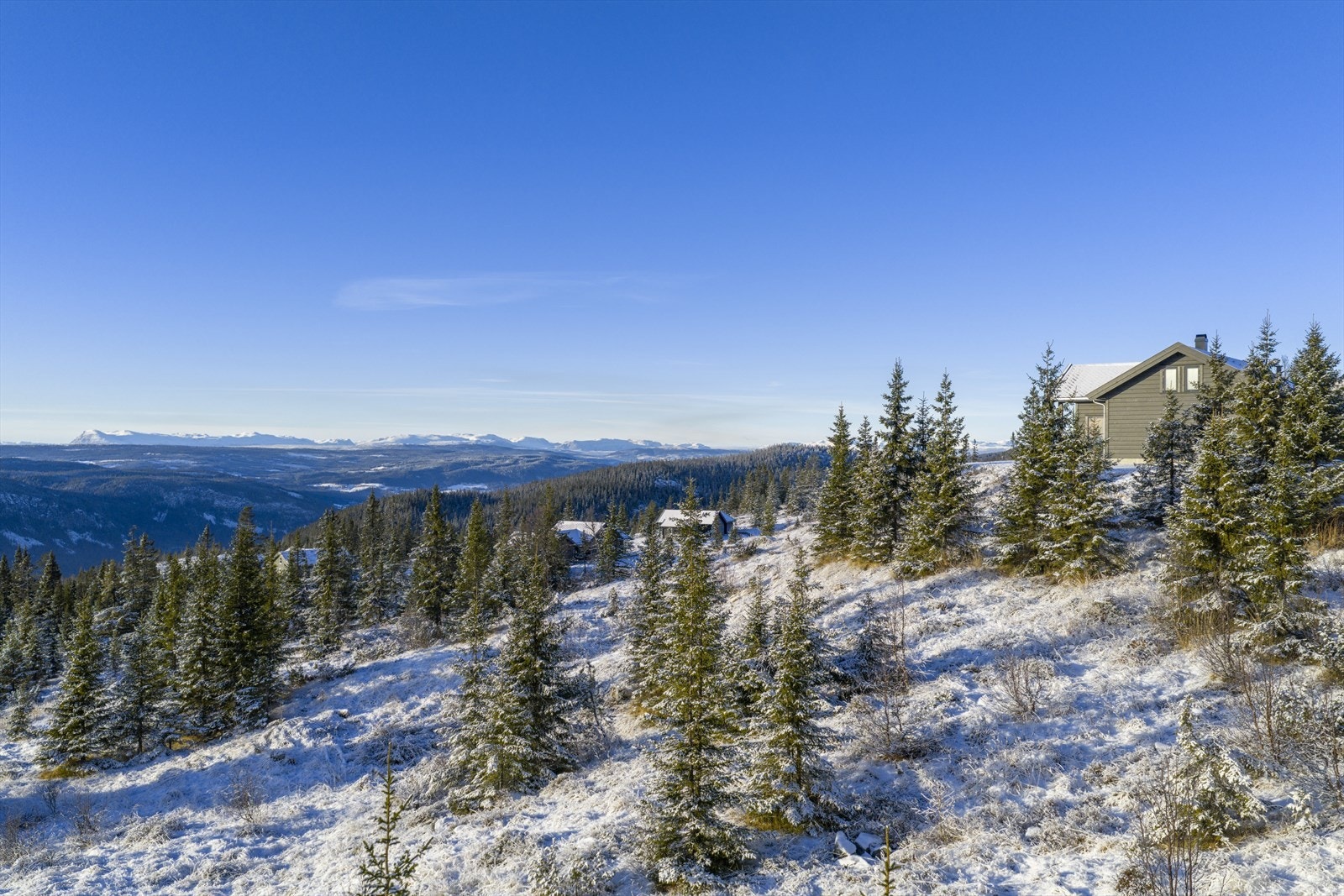 Området er utbygd med vei og strøm til tomtegrensen. Tilknytningsavgift for VA kommer i tillegg. Galleribilde
