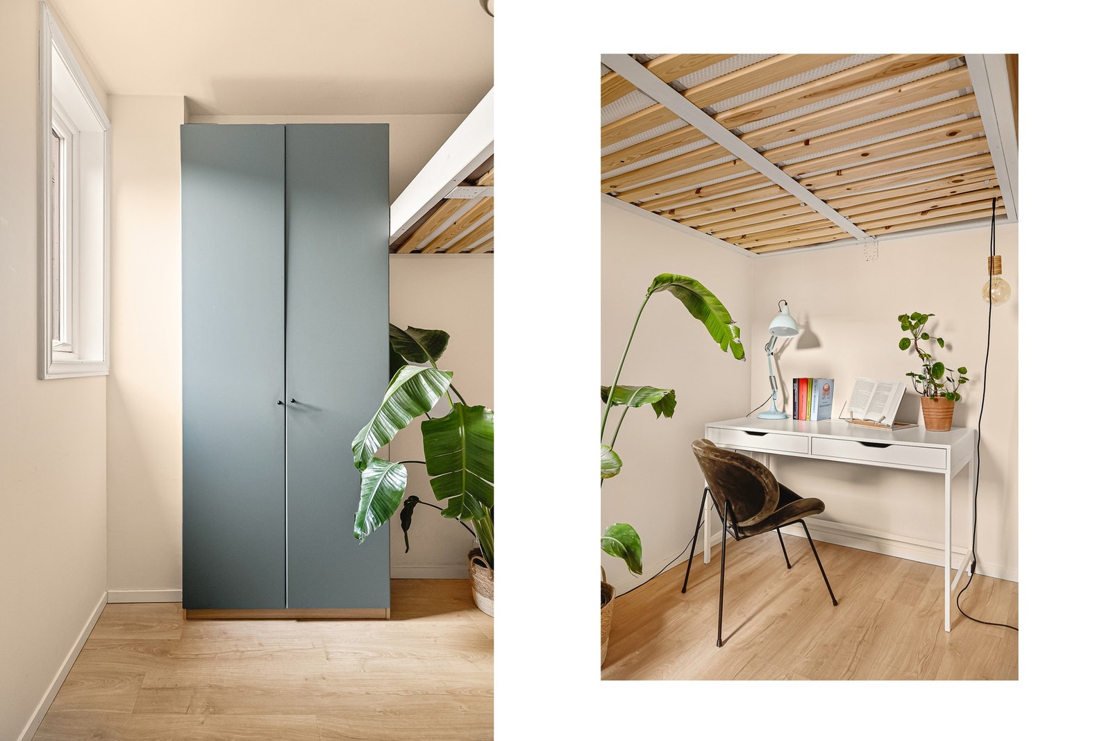 - Soverom 2 er idag innredet med hems/seng, garderobe og skrivebord. Hems/seng kan enkelt fjernes - Galleribilde