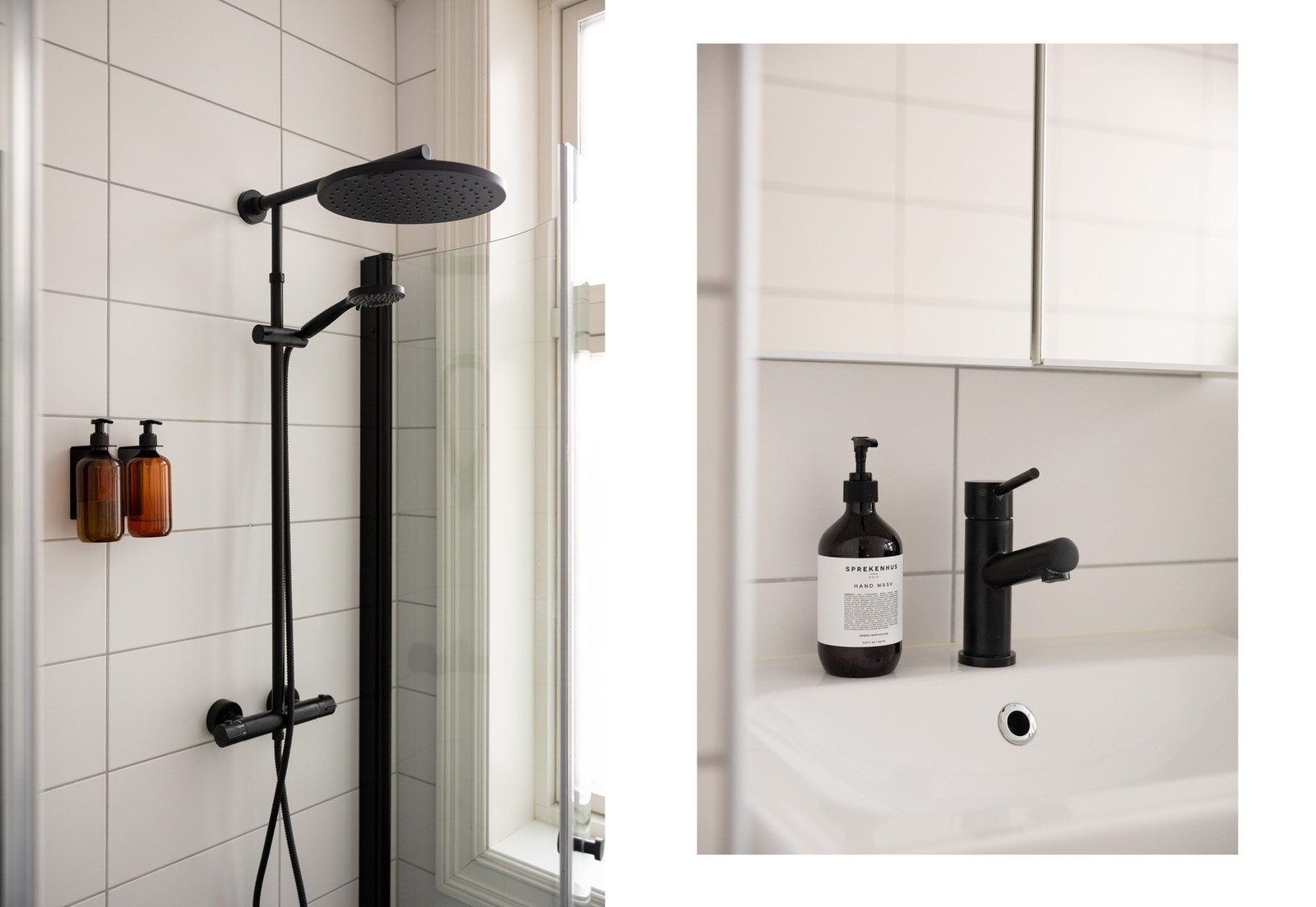 Badet ble oppgradert med ny baderomsinnredning, dusjarmatur og dusjdører i 2020. Galleribilde