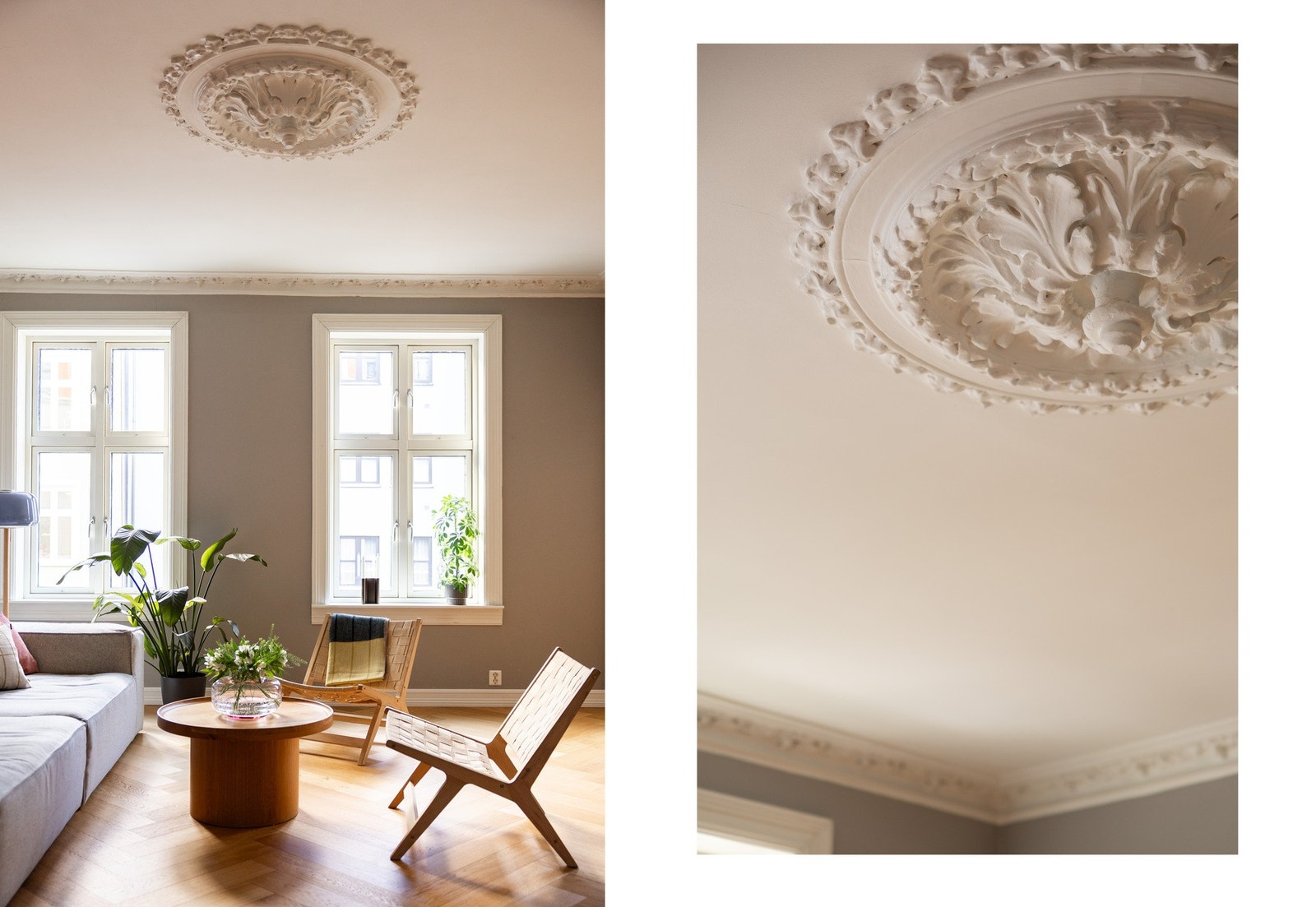 Det er mulighet for å sette inn lampe i rosetten, da det er lysbryter og el-uttak i tak klart Galleribilde