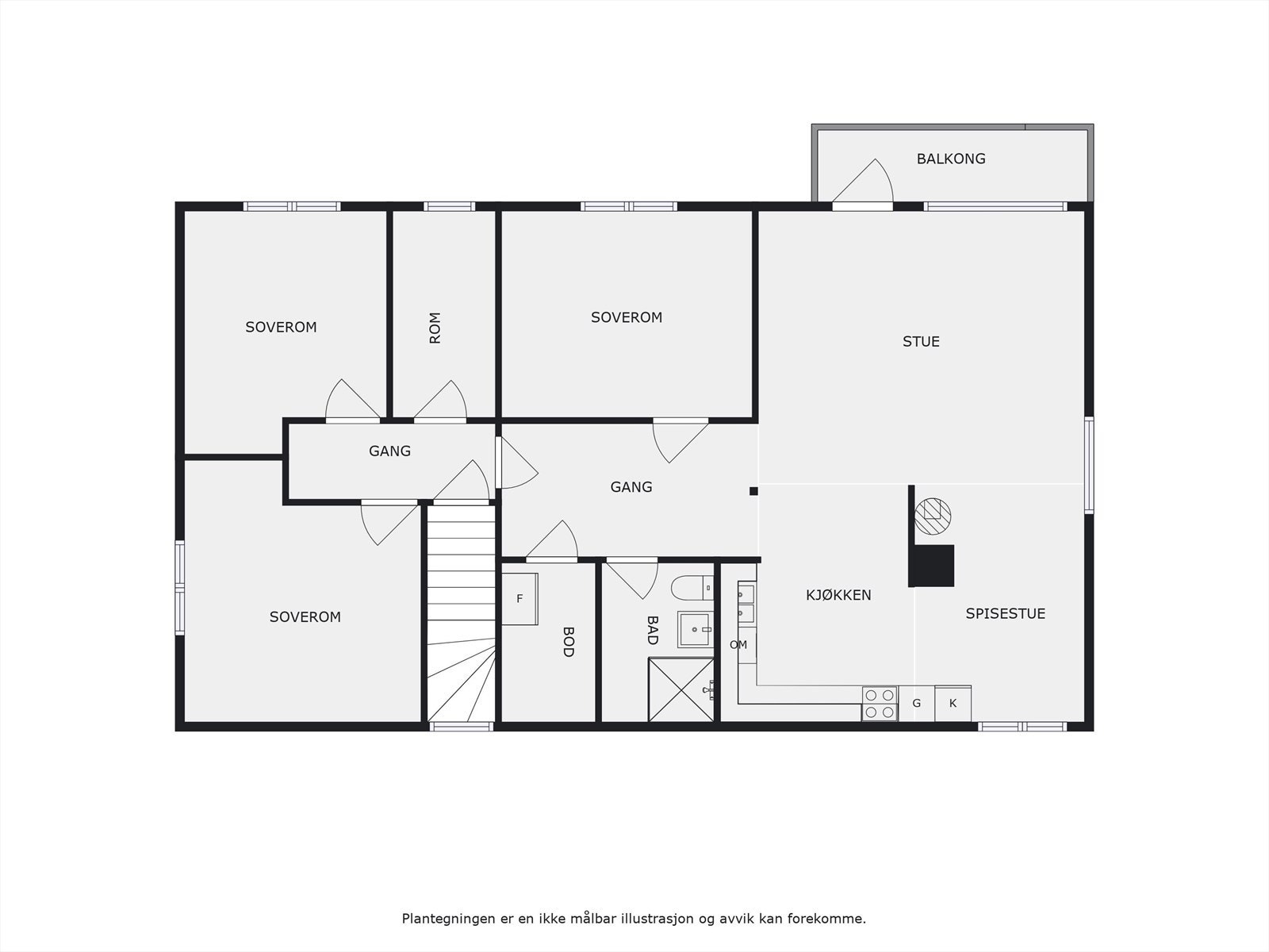 Plantegning 2. etasje. Galleribilde