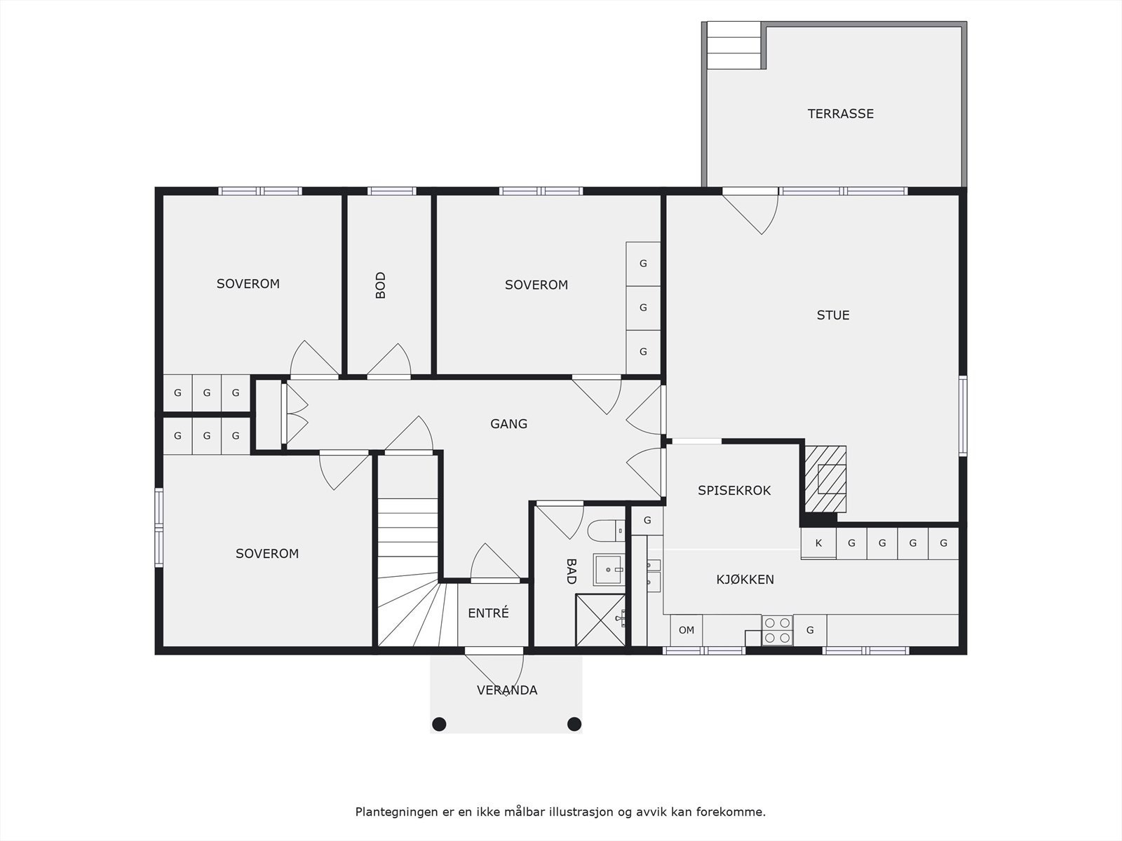 Plantegning 1. etasje. Galleribilde