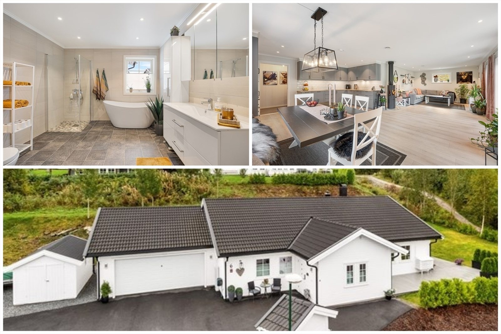 Aktiv Eiendomsmegling v/Kenneth Sverre har gleden av å presentere Gudmundsjordet 6, en lekker enebolig på ett plan. Foto: Svein Michaelsen Galleribilde