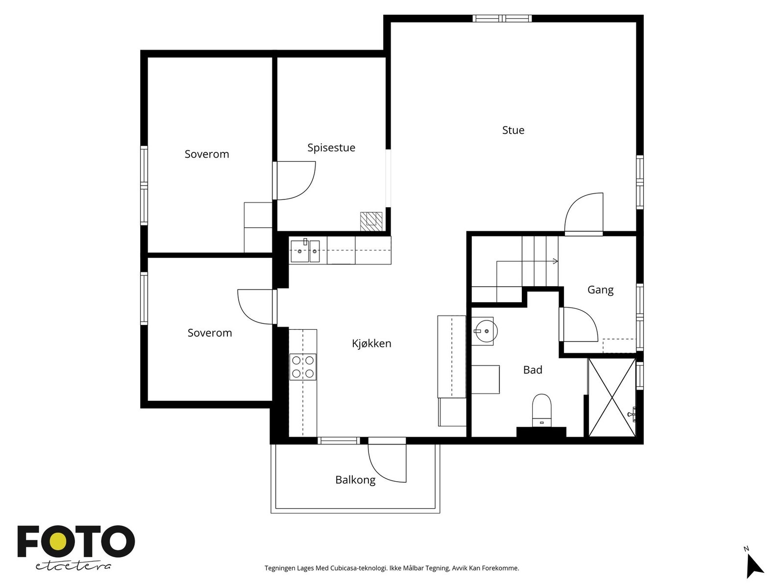 Plantegning over 2. etasje. Galleribilde