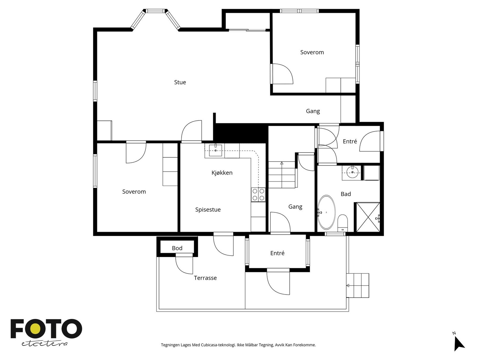 Plantegning 1. etasje. Galleribilde