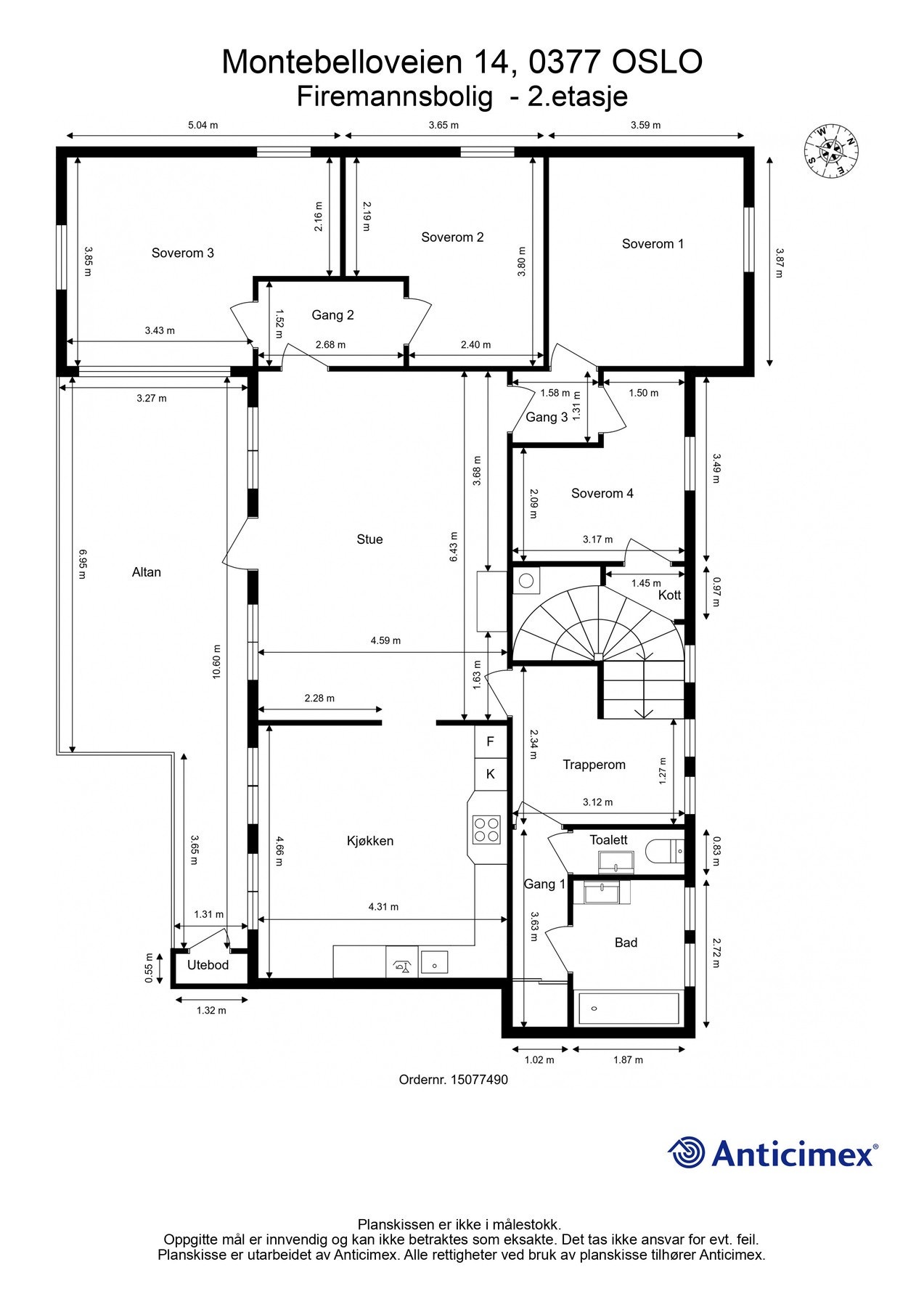 Plantegning 2.etasje. Galleribilde