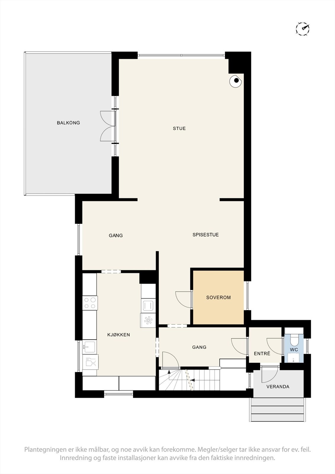 Plantegning 1. etasje. Galleribilde